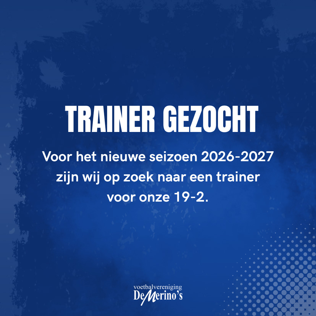 Trainer gezocht voor de 19-02 | Seizoen 2026-2027