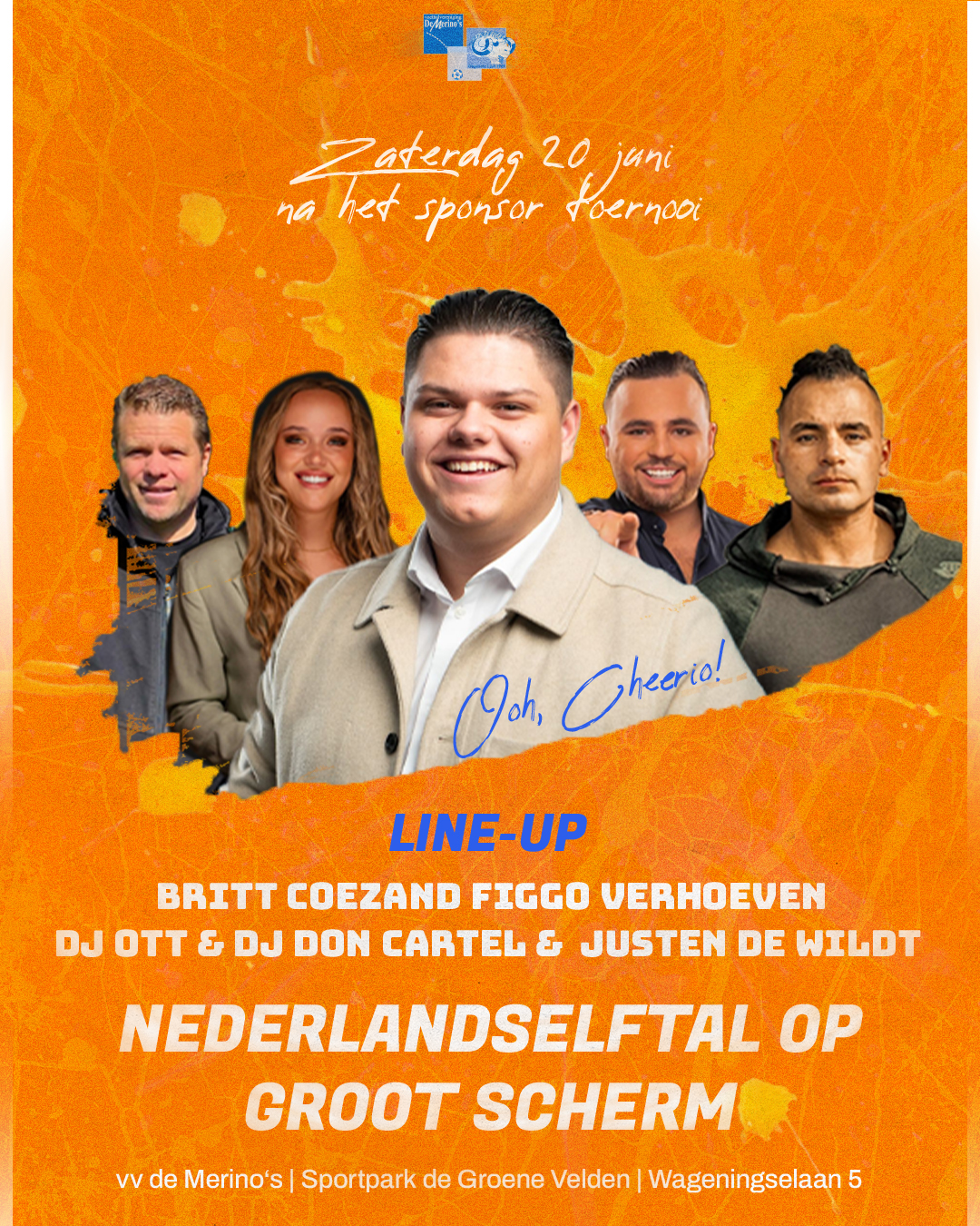FEEST BIJ DE MERINO’S - ZATERDAG 20 JUNI! 🎉