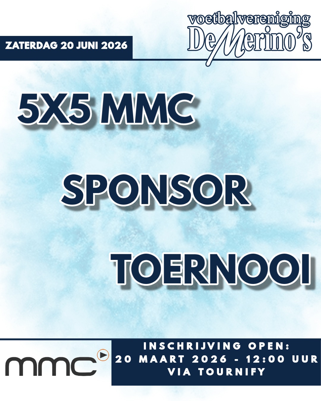 Laatste plaatsen beschikbaar voor het MMC 5x5 Sponsorternooi